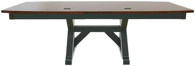 Mavin Customizable 42" x 72" Boat Extendable Dining Table with 12" Leaf-1