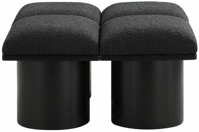 Meridian Furniture Pavilion 4-Piece Black 31" Modular Bench Set-1