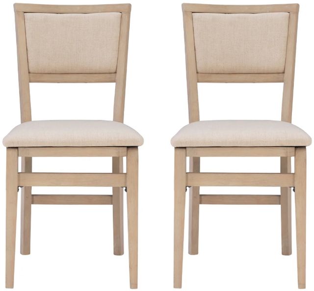 Linon Keira 2-Piece Gray Wash Folding Chair Set-3