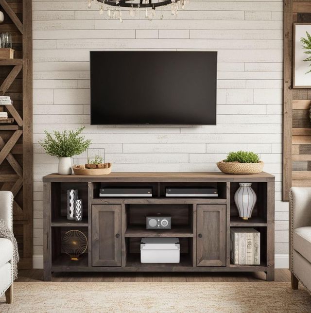 Legends Home Joshua Creek Barnwood 74" TV Console-1