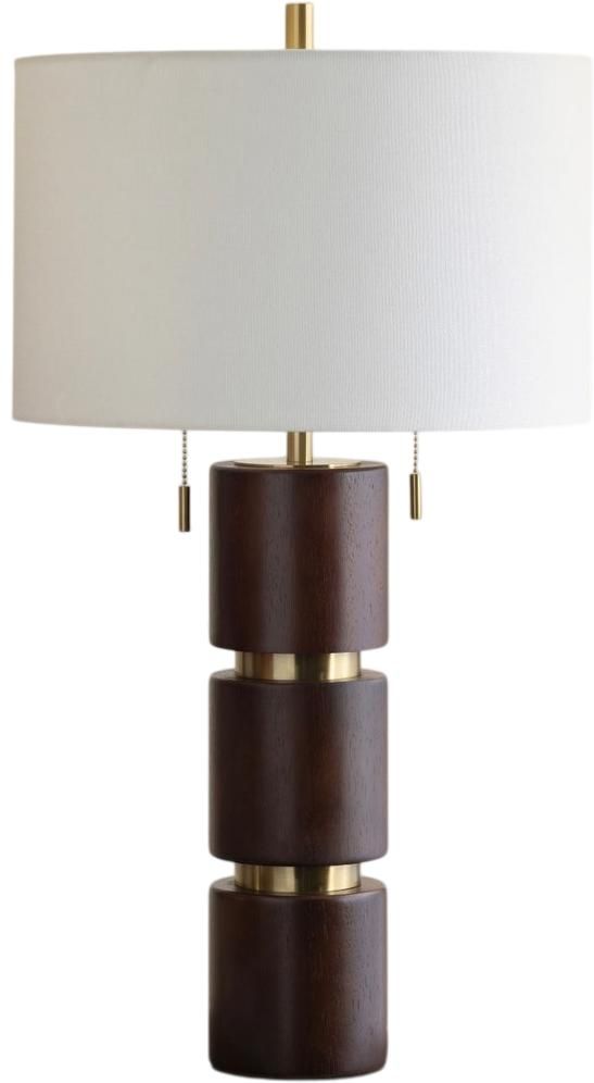 Crestview Collection Evander Brown Column Table Lamp-0