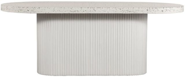 Moe's Home Collection Lyon White Outdoor Terrazzo Dining Table-1