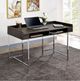 Furniture of America® Alvin Brown/Chrome Desk-1