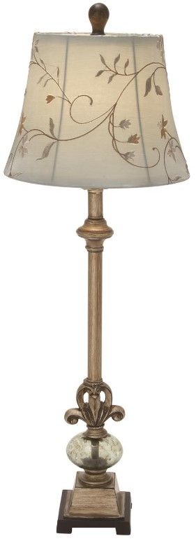 Deco Marche Brass Polystone Buffet Lamp-0