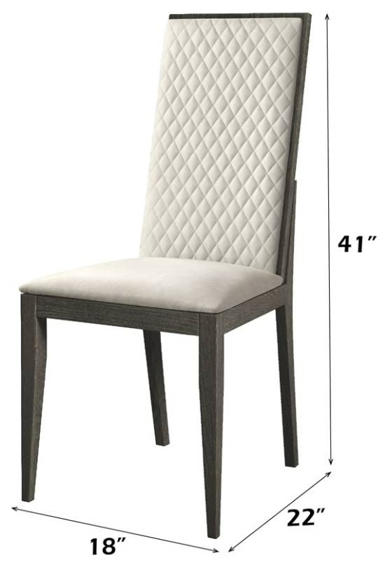 ACME Furniture Venezia 2-Piece Gray Side Chair Set-2