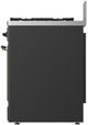 Ilve® Majestic III 30" Graphite Matte Pro Style Dual Fuel Liquid Propane Range with 5 Black Brass Burners and Burnished Trim-2