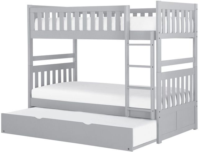 Homelegance® Orion Gray Youth Twin/Twin Bunk Bed with Trundle -2