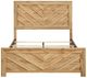 Homelegance® Corbin Natural Eastern King Panel Bed in a Box with V-Pattern Design-1