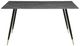 Homelegance® Clemente Gray Dining Table with Black Base-2