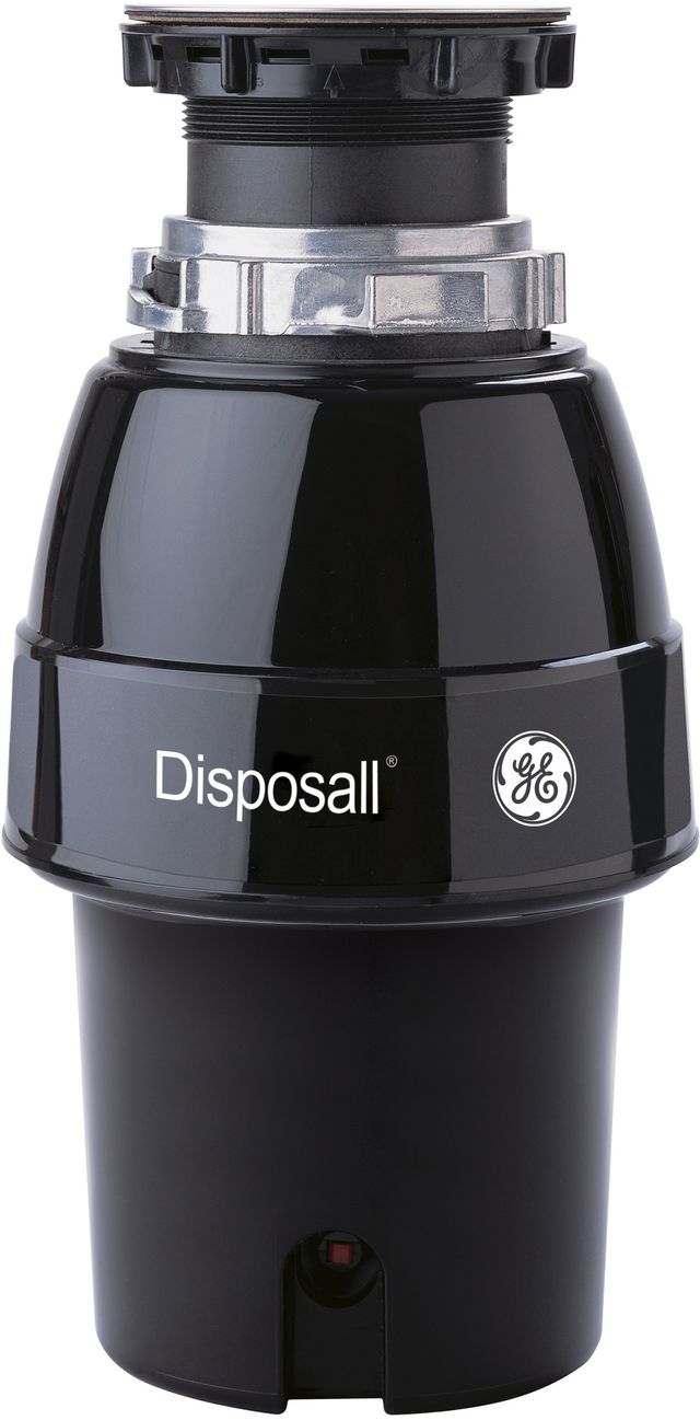 GE® 0.5 HP Black Continuous Feed Garbage Disposer-0