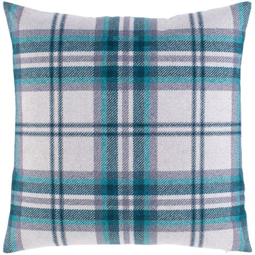 Surya Benji Teal 20"x20" Toss Pillow with Down Insert-1