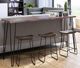 Jofran Inc. Nature's Edge Black/Slate Backless Counter Stool-1