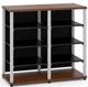 Salamander Designs® Synergy Twin 40 AV Cabinet-Dark Cherry/Aluminum-0