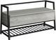 Monarch Specialties Inc. Grey 42" Black Metal Storage Bench-0