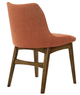 Armen Living Azalea 2-Piece Orange Dining Chairs-1