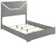 Coaster® Ives Gray High Gloss King Panel Bed-1