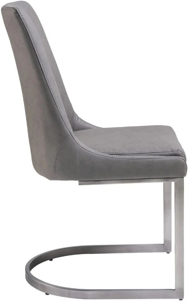 Modus Furniture Oxford Basalt Gray Upholstered Dining Side Chair-3