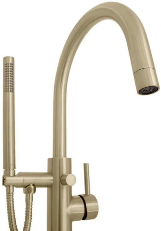 ZLINE Autograph Edition Emerald Bay Champagne Bronze Bath Tub Filler with Hand Shower-1