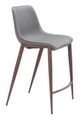 Zuo® Modern Magnus Slate Gray/Walnut Counter Stool-0