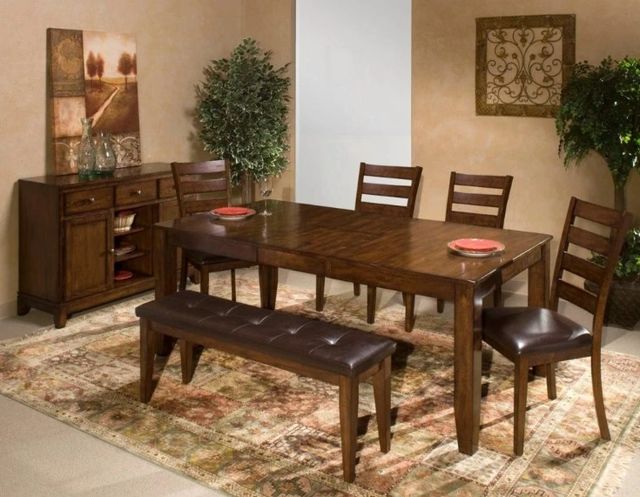 Intercon Kona Brown/Raisin Dining Bench-1