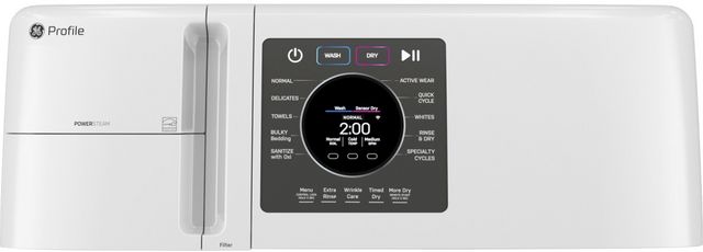 GE Profile™ 4.6 Cu. Ft. White Washer Dryer Combo-4