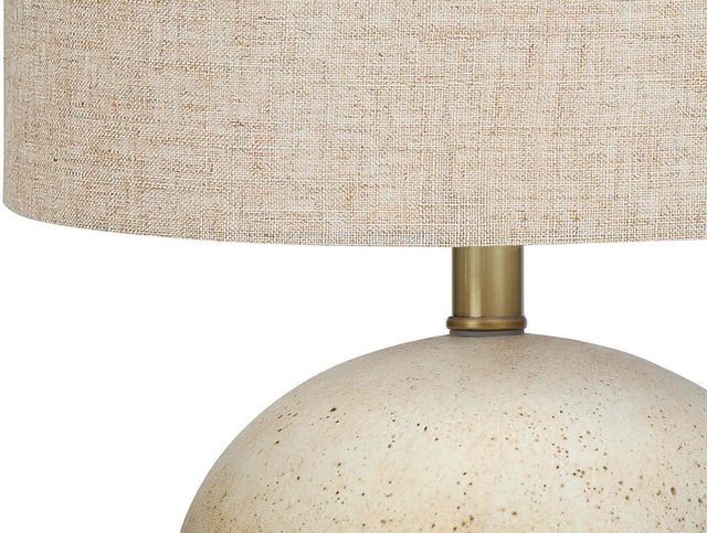 Monarch Specialties Inc. 20"H Beige Concrete Table Lamp-2