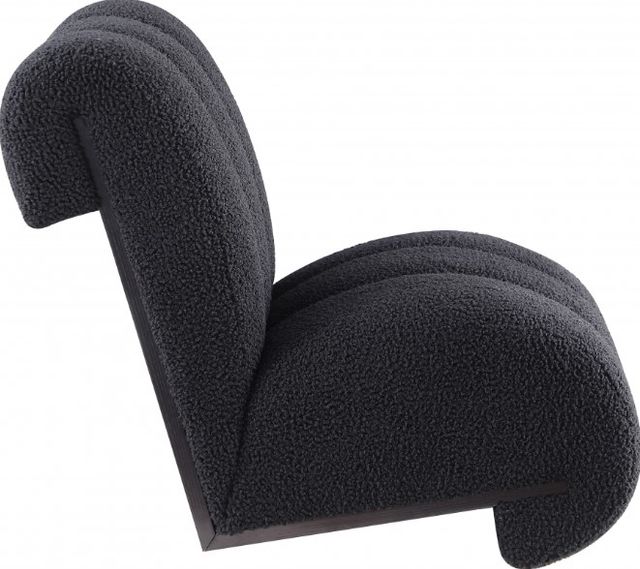 Meridian Furniture Swoon Black Faux Sheepskin Accent Chair-2