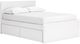 Signature Design by Ashley® Onita White Full Panel Platform Bed with 1 Side Storage-0