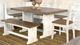 Sunny Designs™ Pasadena Buckskin/Marble White Short Bench and Corner Seat-1