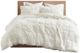 Olliix by Intelligent Design Malea Ivory Twin/Twin XL Shaggy Faux Fur Comforter Mini Set-0