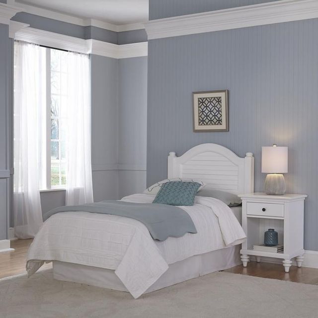 homestyles® Bermuda Off-White Twin Headboard and Nightstand-2