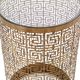 Uttermost® Algernon Glass Top Drink Table with Antiqued Gold Base-3
