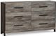 Signature Design by Ashley® Cazenfeld 5-Piece Black/Gray King Panel Bed Set-2