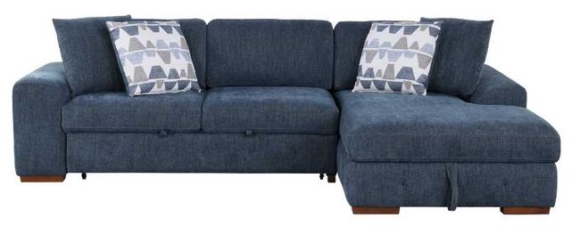 Homelegance® Raife 2-Piece Blue Sectional with Right Chaise-2