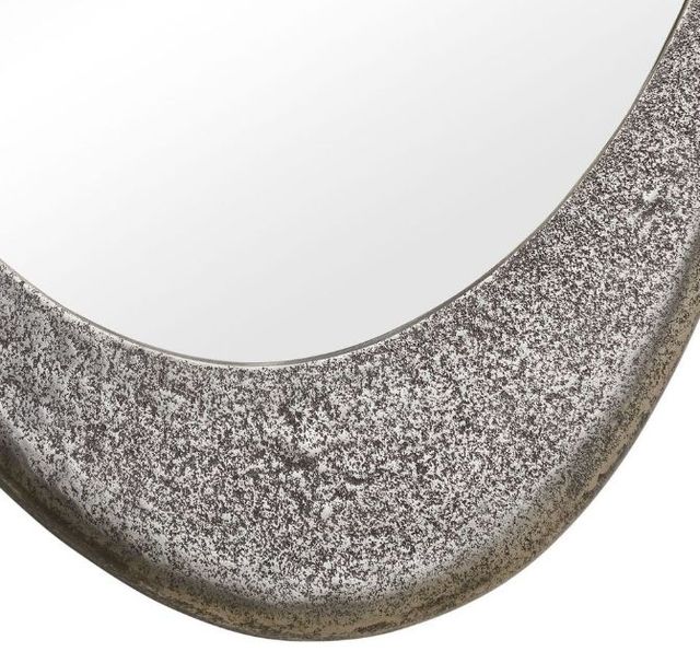 Uttermost® Schiller Antique Nickel Oval Mirror-3