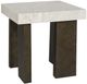 Vanguard® Furniture Vanguard Santa Cruz Dark Brown/White Lamp Table-0