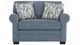 Cindy Crawford Home Liv French Blue Chair 1/2-1