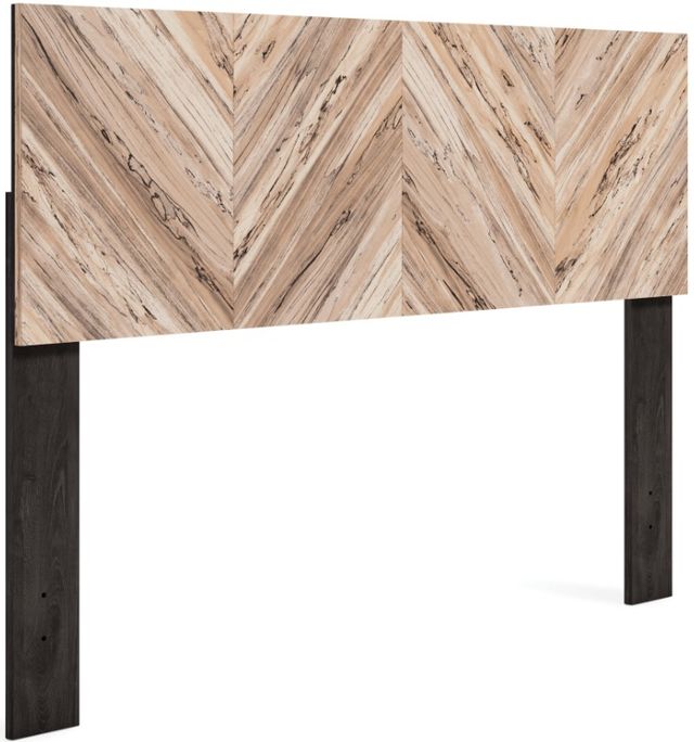 Signature Design by Ashley® Piperton 4-Piece Two-Tone Brown/Black Full Panel Headboard Bed Set-1