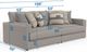 Jackson Furniture Trevor 2-Piece Nickel Small Spaced Sectional-5