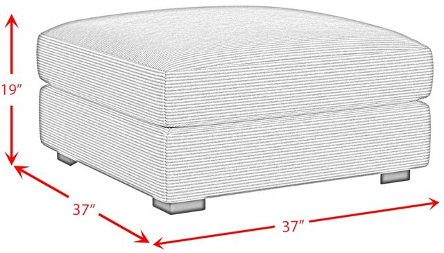 Elements International Arizona Steno Black Ottoman-2
