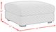 Elements International Arizona Steno Black Ottoman-2