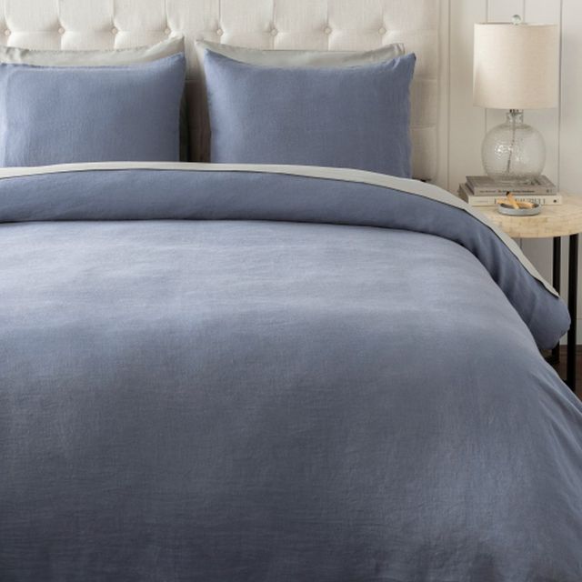 Surya Dawson Denim King/California King Duvet Set-0