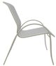 Telescope Casual Aruba Abalone/Storm Aluminum/Fabric Outdoor Sling Stacking Arm Chair-2