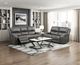 Homelegance® Pagosa Gray Double Reclining Loveseat-1
