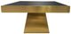 Harp & Finial® Bryant Black End Table with Brushed Gold Base-0