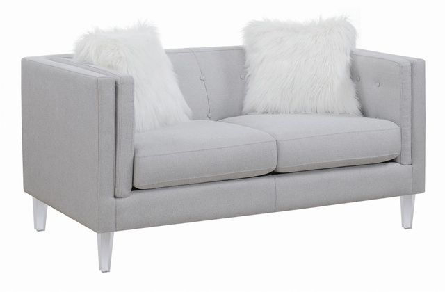 Coaster® Glacier 3-Piece Light Grey Living Room Set-2