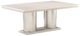 Michael Amini® Marin Greige Rectangular Double Pedestal Dining Table with Stainless Steel Base-0