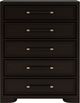 Riverside Furniture Lydia Dark Cabernet Five Drawer Chest-3