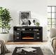 Jofran Inc. Altamonte Dark Charcoal Electric Fireplace Media Console-1