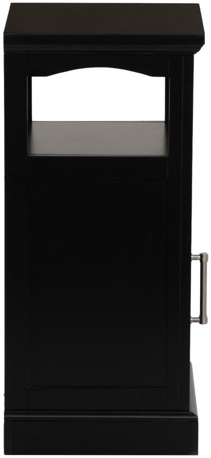Linon Scarsdale Black Demi Cabinet-4